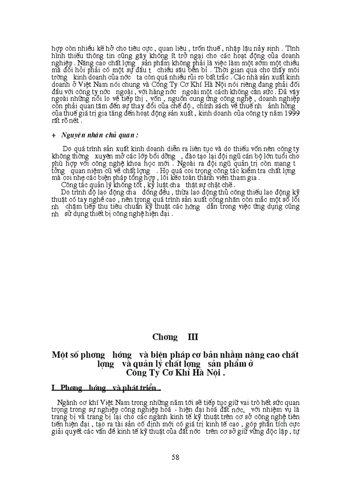 image for page Một số phương hướng và biện pháp cơ bản nhằm nâng cao chất lượng sản phẩm tại Công Ty Cơ Khí Hà Nội ( HAMECO )