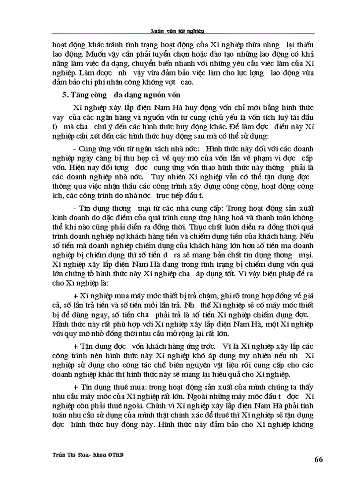 image for page Một số biện pháp nhằm nâng cao hiệu quả sử dụng vốn sản xuất kinh doanh ở xí nghiệp xây lắp điện Nam Hà.