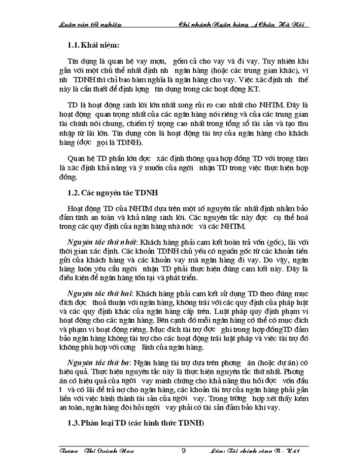 image for page Nâng cao chất lượng tín dụng đối với DNV&N tại Ngân hàng Á Châu- Chi nhánh Hà Nội