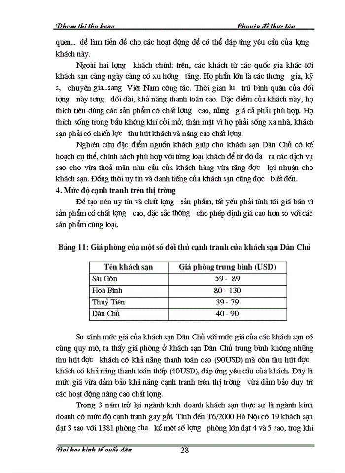 image for page Nâng cao chất lượng dịch vụ tại khách sạn Dân Chủ