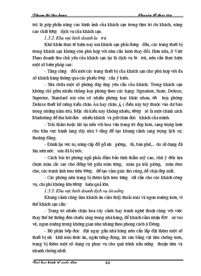 image for page Nâng cao chất lượng dịch vụ tại khách sạn Dân Chủ