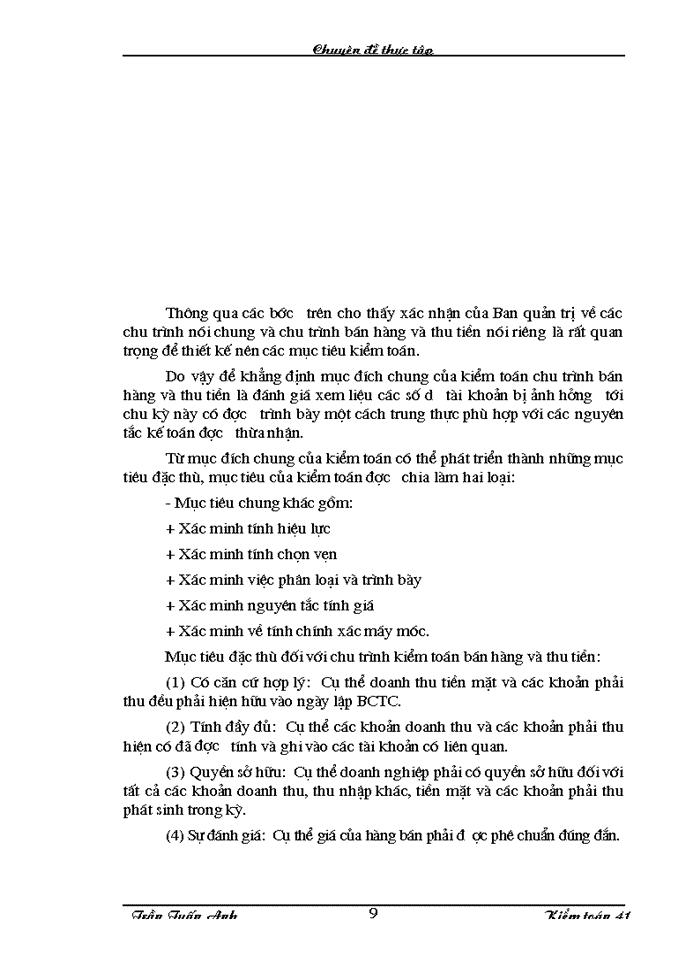 image for page Kiểm toán chu trình bán hàng – thu tiền trong kiểm toán báo cáo tài chính do Công ty Kiểm toán và Dịch vụ tin học  thực hiện