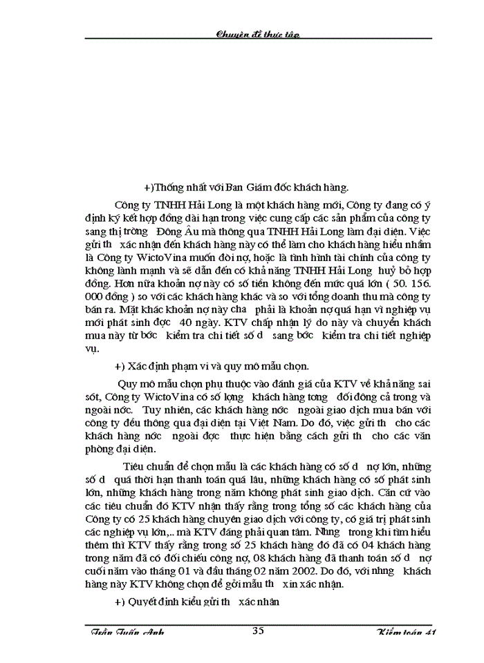 image for page Kiểm toán chu trình bán hàng – thu tiền trong kiểm toán báo cáo tài chính do Công ty Kiểm toán và Dịch vụ tin học  thực hiện
