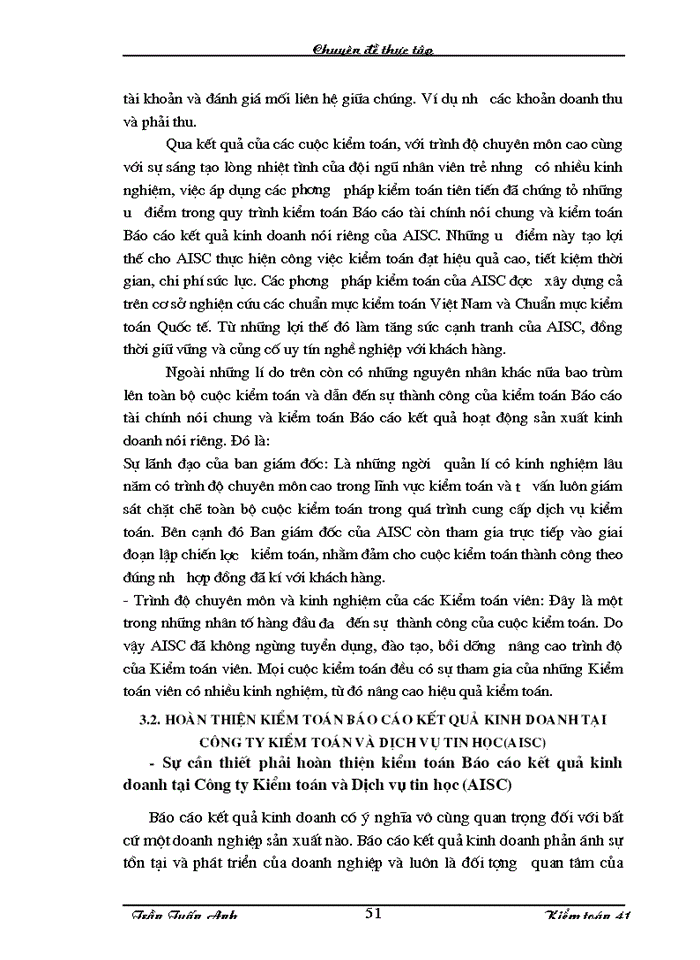 image for page Kiểm toán chu trình bán hàng – thu tiền trong kiểm toán báo cáo tài chính do Công ty Kiểm toán và Dịch vụ tin học  thực hiện