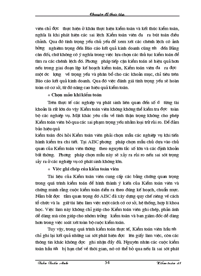 image for page Kiểm toán chu trình bán hàng – thu tiền trong kiểm toán báo cáo tài chính do Công ty Kiểm toán và Dịch vụ tin học  thực hiện