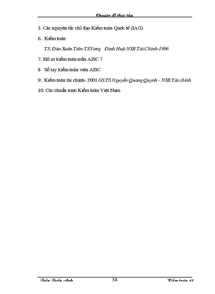image for page Kiểm toán chu trình bán hàng – thu tiền trong kiểm toán báo cáo tài chính do Công ty Kiểm toán và Dịch vụ tin học  thực hiện
