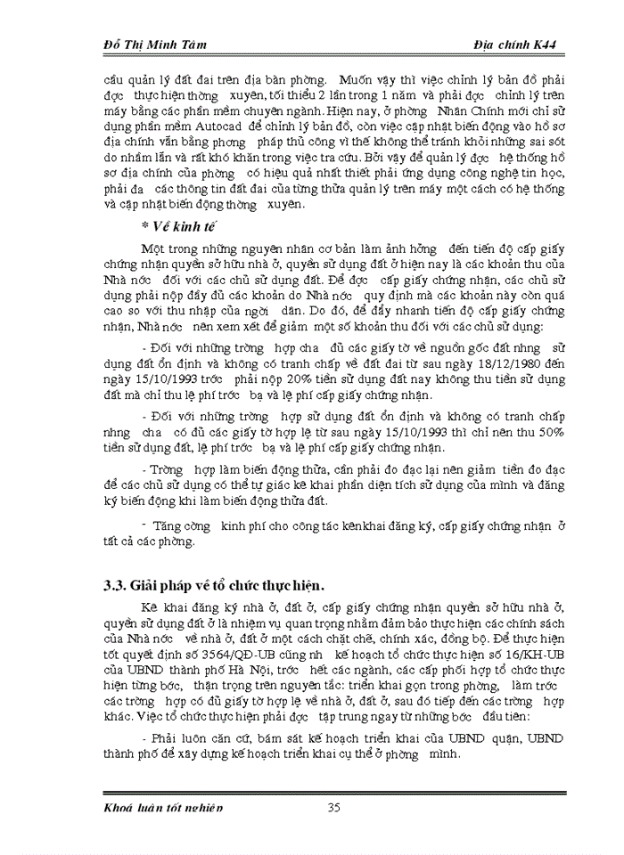 image for page Đánh giá tình hình kê khai đăng ký đất đai và quản lý hệ thống hồ sơ địa chính trên địa bàn phường Nhân Chính - quận Thanh Xuân - Hà Nội