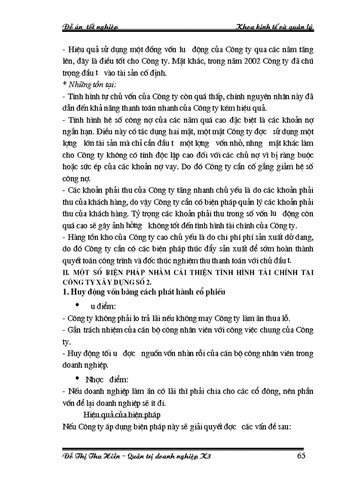 image for page Phân tích tình hình tài chính của Công ty xây dựng số 2