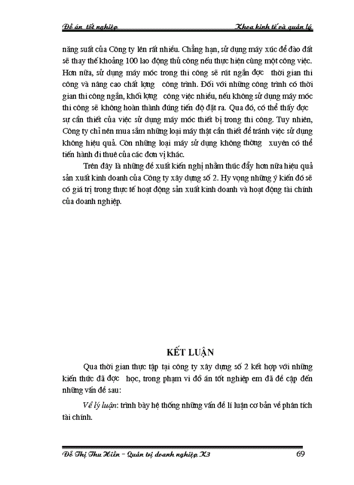 image for page Phân tích tình hình tài chính của Công ty xây dựng số 2