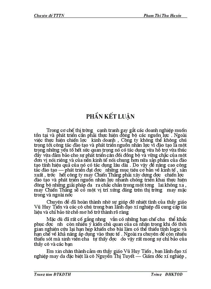 image for page Một số biện pháp nâng cao hiệu quả công tác đào tạo và phát triển nguồn nhân lực ở xí nghiệp may da- Công ty may Chiến Thắng