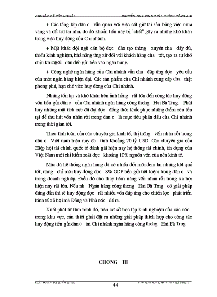 image for page Giải pháp tăng cường và nâng cao hiệu quả công tác huy động tiền gửi dân cư tại Chi nhánh Ngân hàng Công thương Hai Bà Trưng