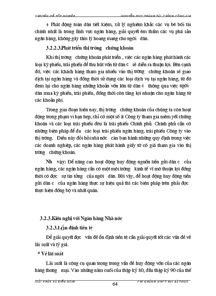 image for page Giải pháp tăng cường và nâng cao hiệu quả công tác huy động tiền gửi dân cư tại Chi nhánh Ngân hàng Công thương Hai Bà Trưng