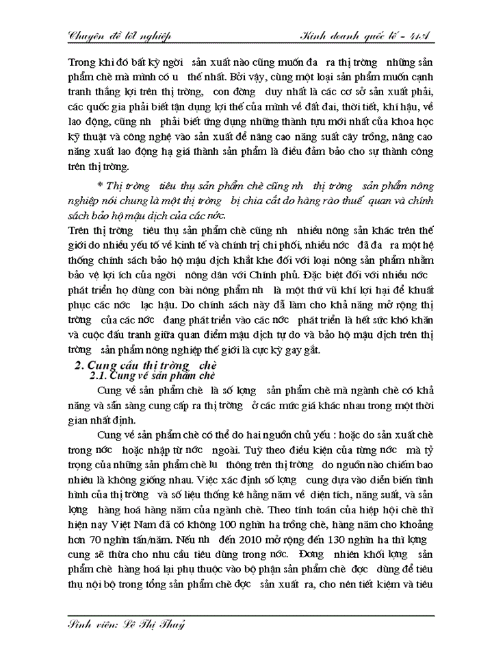 image for page Phương hướng và giải pháp nhằm mở rộng thị trường xuất khẩu chè của tổng công ty chè việt nam