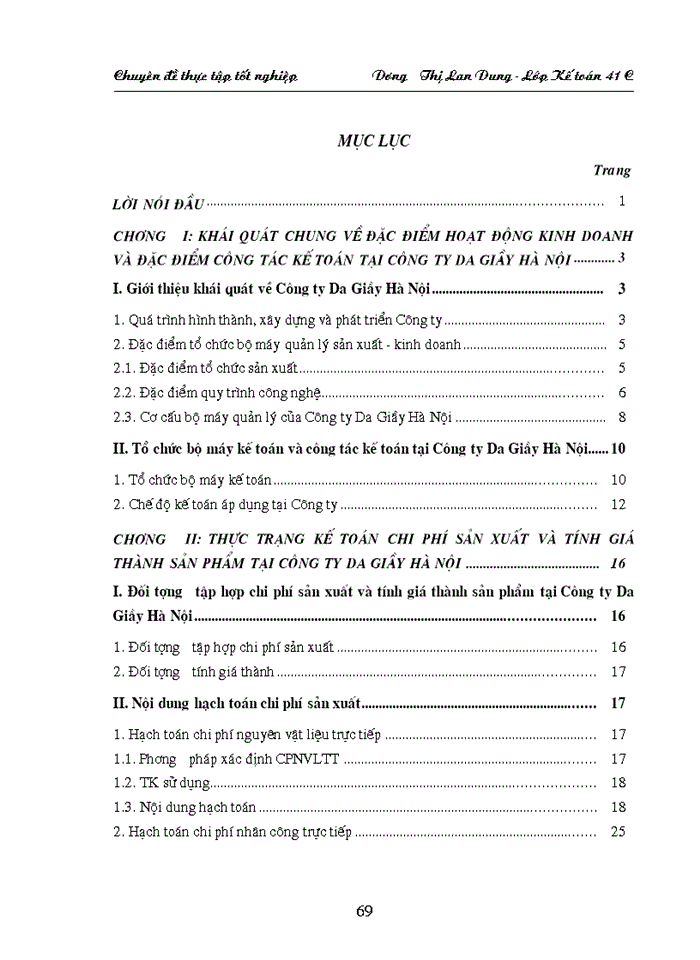 image for page Hoàn thiện hạch toán hạch toán chi phí sản xuất và tính giá thành sản phẩm tại Công ty Da Giầy Hà Nội