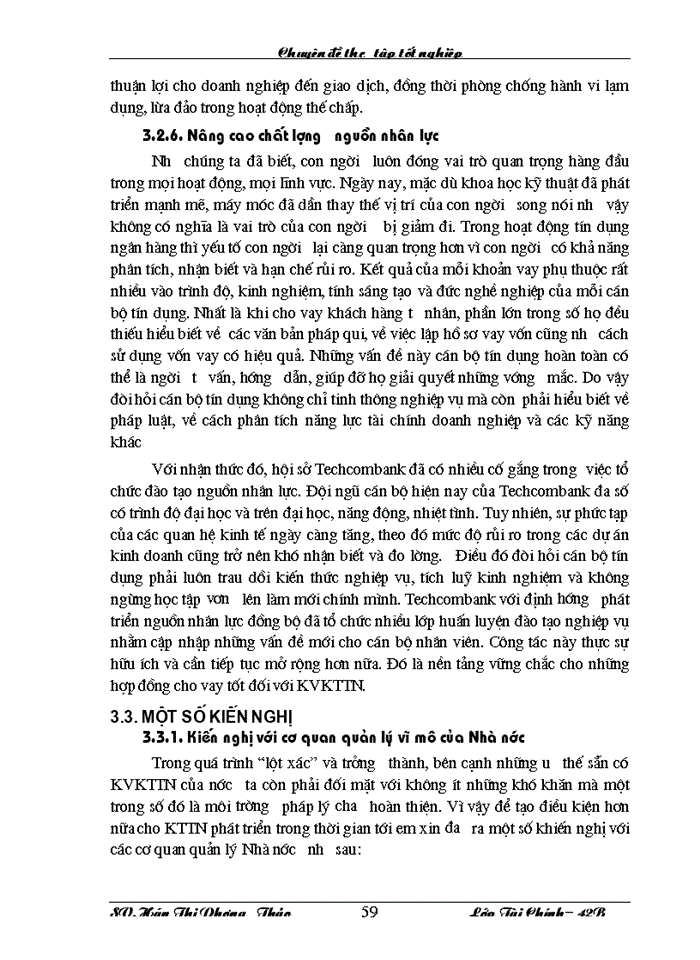 image for page Giải pháp đẩy mạnh hoạt động cho vay khu vực kinh tế tư nhân tại Hội sở Ngân hàng TMCP Kỹ Thương Việt Nam