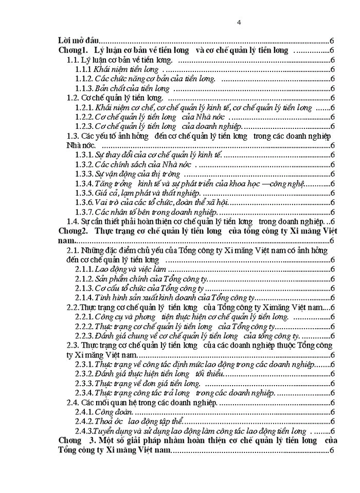 image for page Một số vấn đề cơ bản nhằm hoàn thiện cơ chế quản lý tiền lương của Tổng công ty Xi măng Việt nam