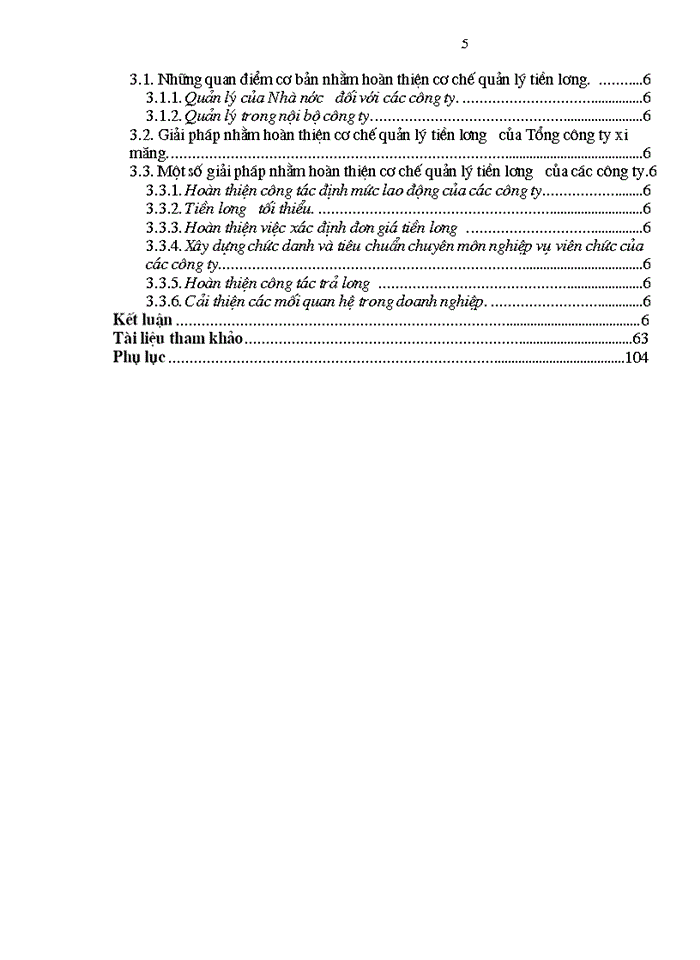 image for page Một số vấn đề cơ bản nhằm hoàn thiện cơ chế quản lý tiền lương của Tổng công ty Xi măng Việt nam