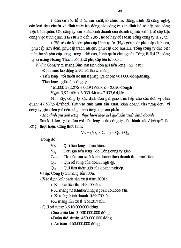 image for page Một số vấn đề cơ bản nhằm hoàn thiện cơ chế quản lý tiền lương của Tổng công ty Xi măng Việt nam