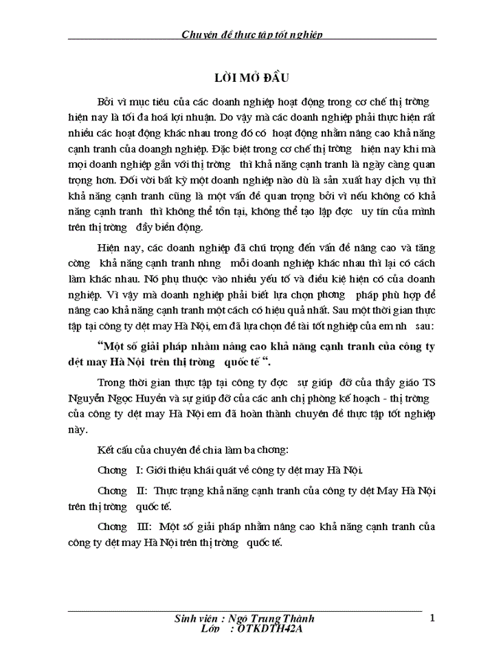 image for page Một số giải pháp nhằm nâng cao khả năng cạnh tranh của công ty dệt may Hà Nội  trên thị trường quốc tế