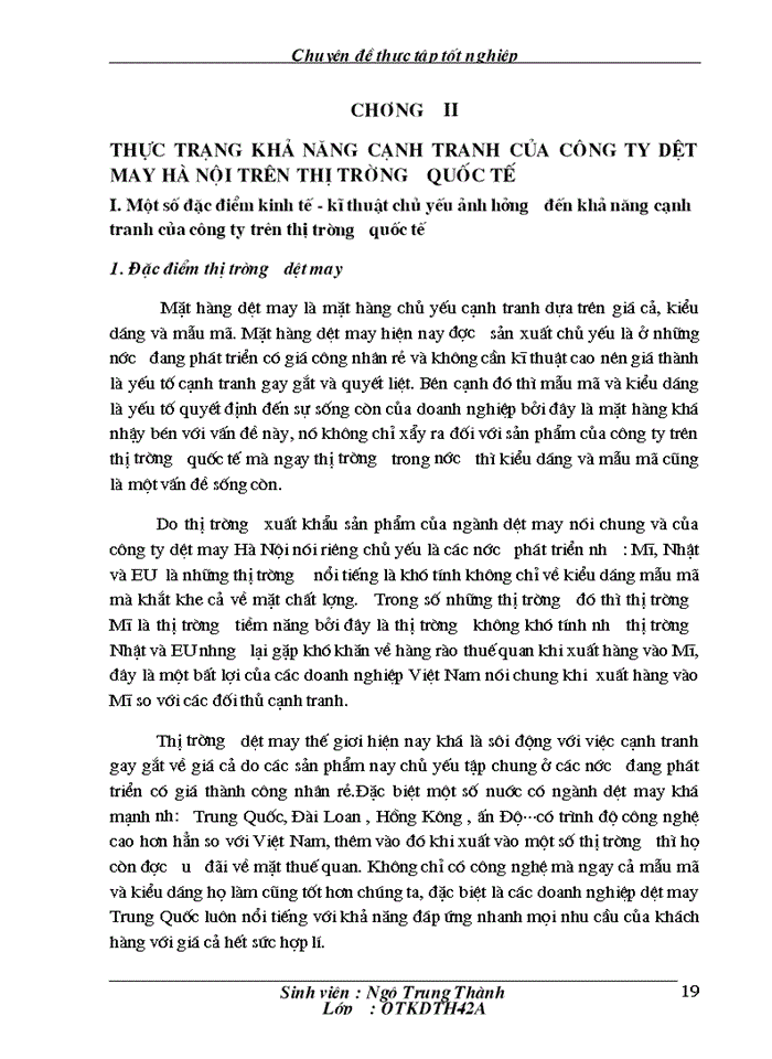 image for page Một số giải pháp nhằm nâng cao khả năng cạnh tranh của công ty dệt may Hà Nội  trên thị trường quốc tế