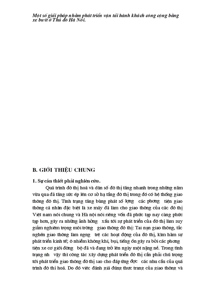 image for page Một số giải pháp nhằm phát triển vận tải hành khách công cộng bằng xe buýt trên địa bàn Hà nội