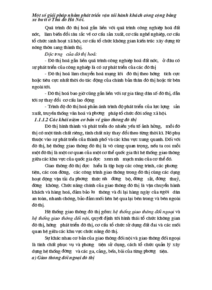 image for page Một số giải pháp nhằm phát triển vận tải hành khách công cộng bằng xe buýt trên địa bàn Hà nội