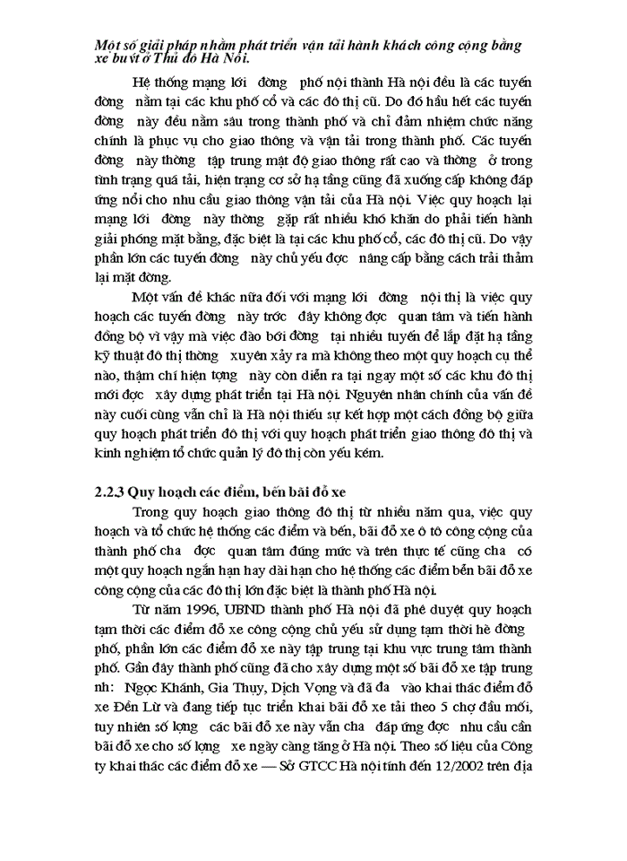 image for page Một số giải pháp nhằm phát triển vận tải hành khách công cộng bằng xe buýt trên địa bàn Hà nội