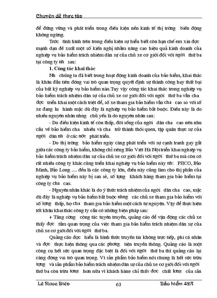 image for page Một số kiến nghị nhằm nâng cao hiệu quả kinh doanh của nghiệp vụ bảo hiểm trách nhiệm dân sự của chủ xe cơ giới đối với người thứ ba tại Bảo Việt Hà Nội