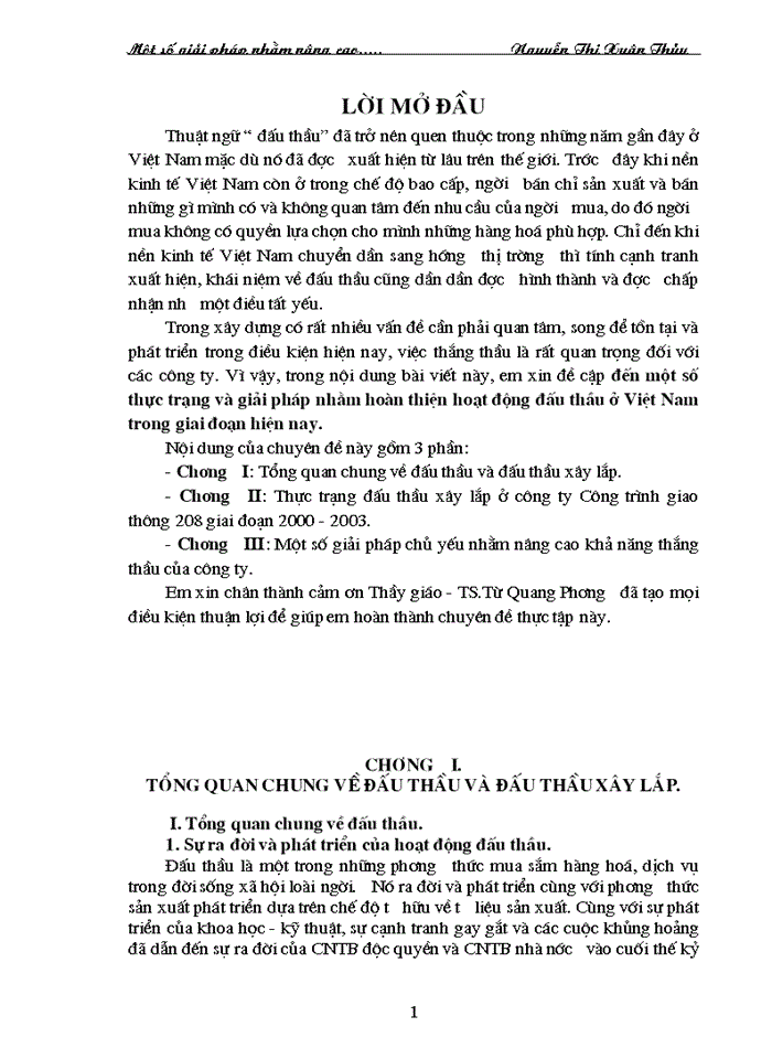 image for page Thực trạng và giải pháp nhằm hoàn thiện hoạt động đấu thầu ở Việt Nam trong giai đoạn hiện nay