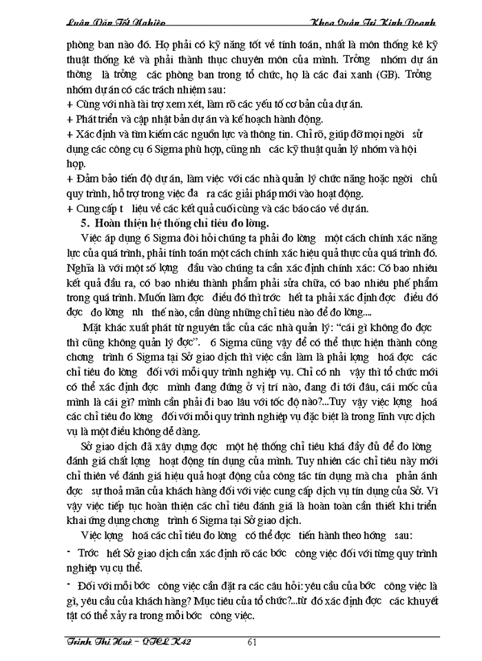 image for page Chất lượng dịch vụ tín dụng và triển khai chương trình 6 Sigma nhằm cải tiến chất lượng dịch vụ tín dụng tại Sở giao dịch NHNo & PTNT Việt Nam