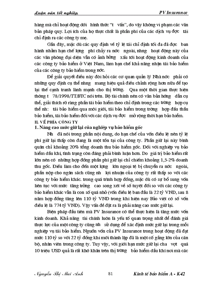 image for page Một số kiến nghị nhằm hoàn thiện hoạt động tái bảo hiểm thăm dò và khai thác dầu khí tại PV Insurance