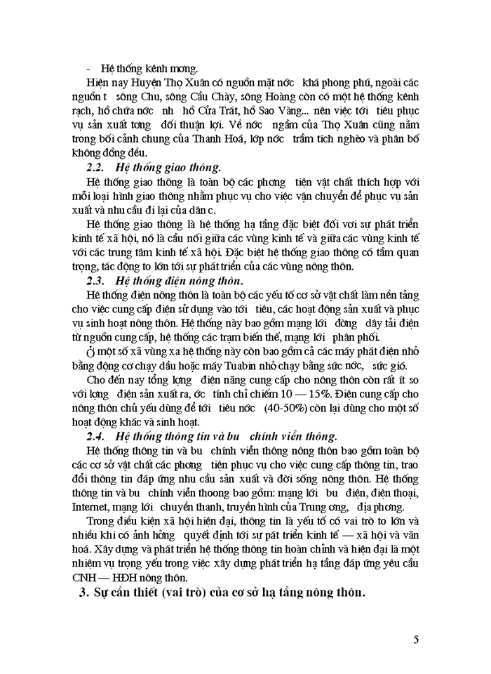 image for page Đánh giá kết quả sử dụng và một số giải pháp nâng cao hiệu quả sử dụng vốn đầu tư cho xây dựng  cơ sở hạ tầng kỹ thuật của huyện Thọ Xuân-Thanh Hoá