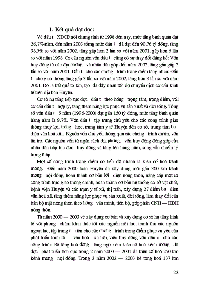 image for page Đánh giá kết quả sử dụng và một số giải pháp nâng cao hiệu quả sử dụng vốn đầu tư cho xây dựng  cơ sở hạ tầng kỹ thuật của huyện Thọ Xuân-Thanh Hoá