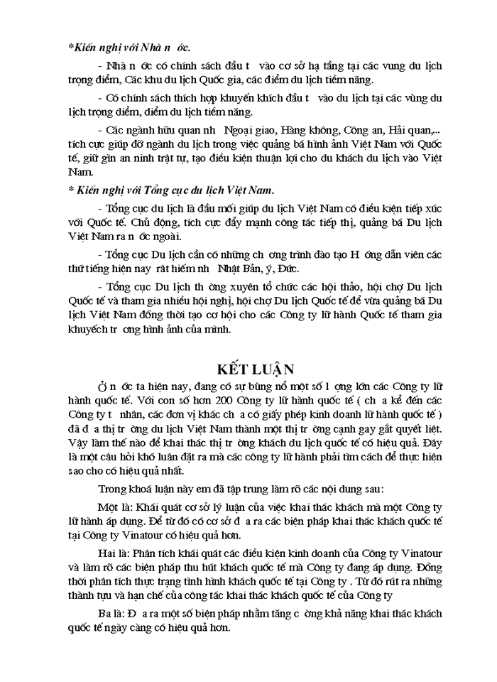 image for page Một số giải pháp nhằm tăng khả năng khai thác thị trường khách quốc tế Inbound tại công ty điều hành  hướng dẫn du lịch VINATOUR