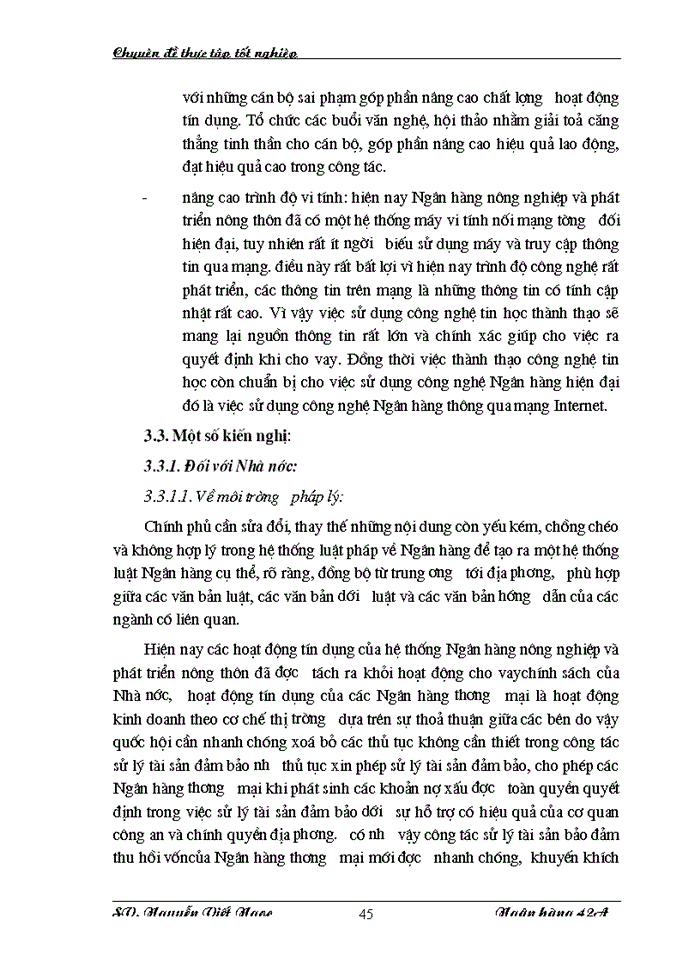 image for page Giải pháp nâng cao chất lượng tín dụng tại Ngân hàng nông nghiệp và phát triển nông thôn quận Thanh Xuân
