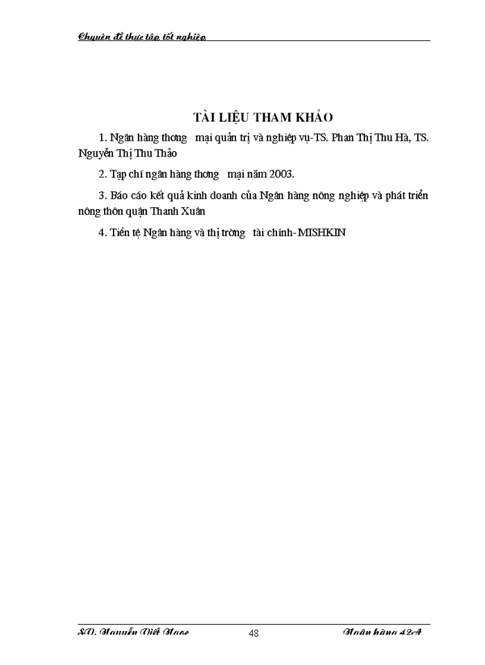 image for page Giải pháp nâng cao chất lượng tín dụng tại Ngân hàng nông nghiệp và phát triển nông thôn quận Thanh Xuân