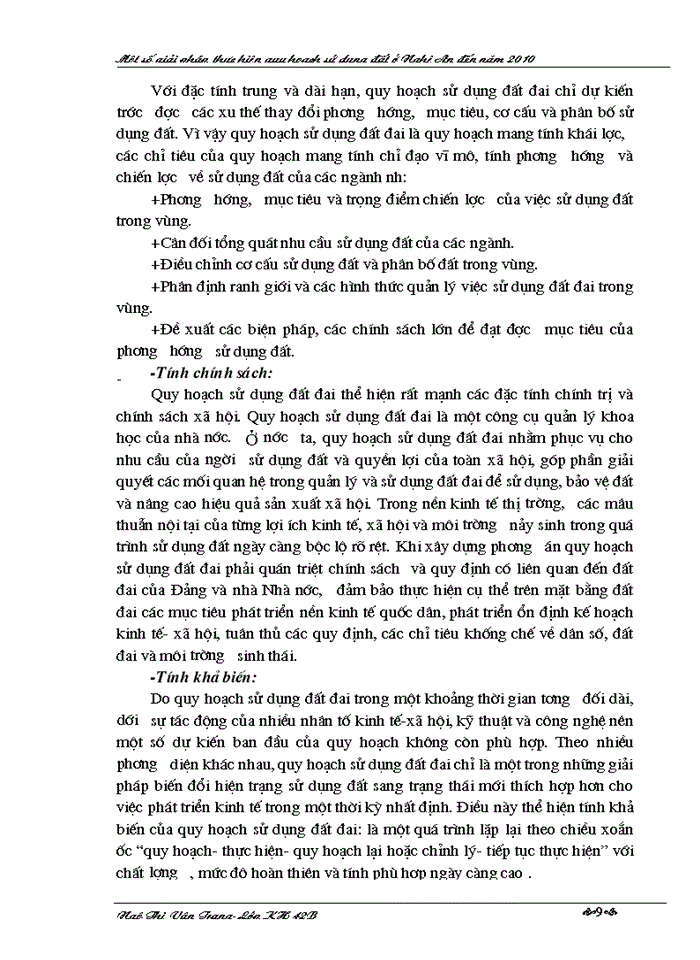 image for page Một số giải pháp thực hiện quy hoạch sử dụng đất ở Nghệ An