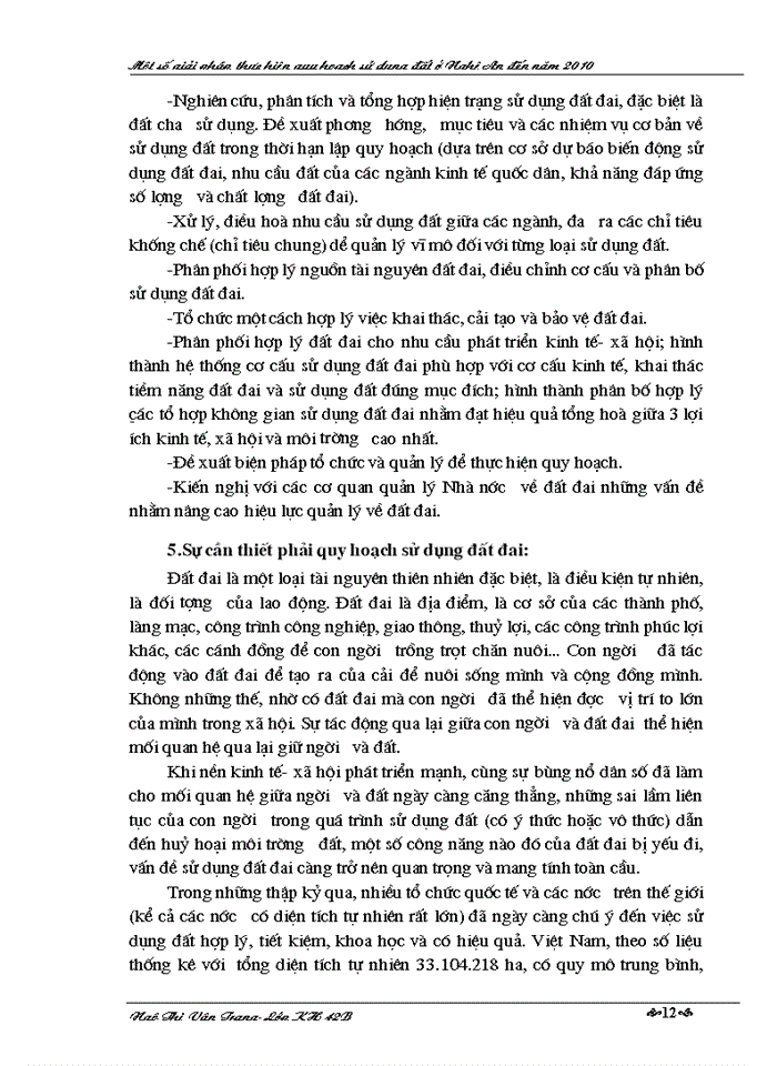 image for page Một số giải pháp thực hiện quy hoạch sử dụng đất ở Nghệ An