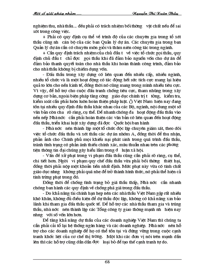 image for page thực trạng và giải pháp nhằm hoàn thiện hoạt động đấu thầu ở Công ty công trình giao thông 208