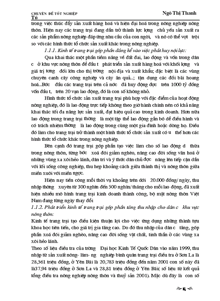 image for page Giải pháp phát triển thị trường tiêu thụ nhằm phát triển kinh tế trang trại ở vùng miền núi trung du Bắc Bộ