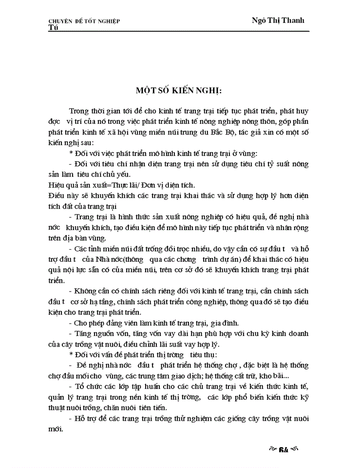 image for page Giải pháp phát triển thị trường tiêu thụ nhằm phát triển kinh tế trang trại ở vùng miền núi trung du Bắc Bộ