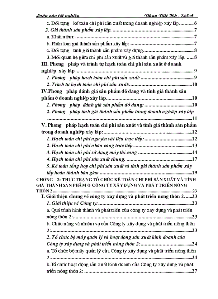 image for page Hoàn thiện công tác kế toán chi phí sản xuất và tính giá thành sản phẩm tại Công ty xây dựng và phát triển nông thôn2