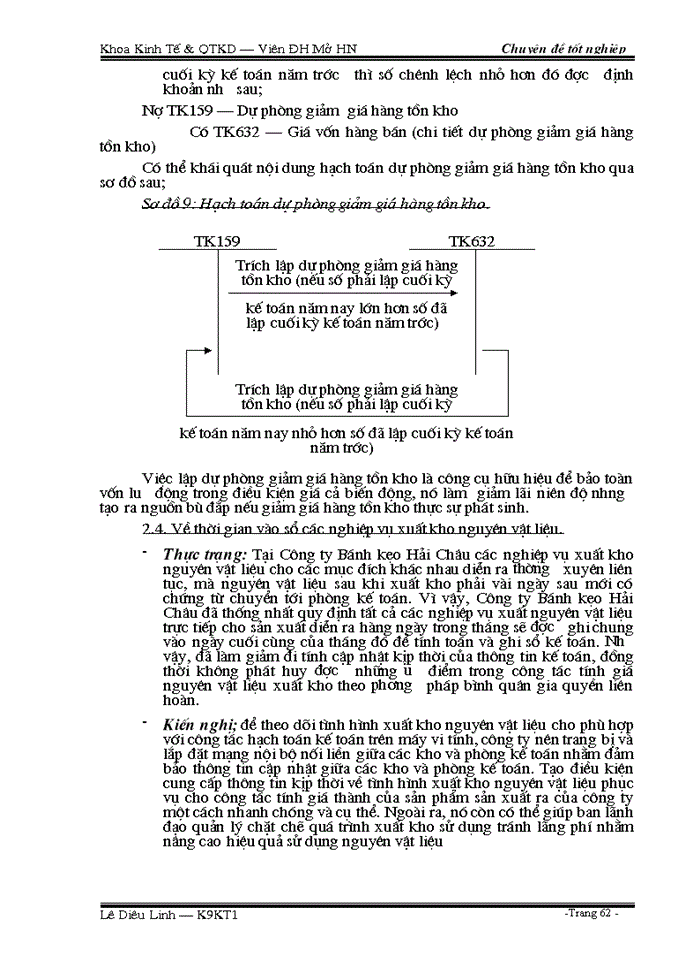 image for page Hoàn thiện công tác hạch toán kế toán nguyên vật liệu tại Công ty Bánh kẹo Hải Châu
