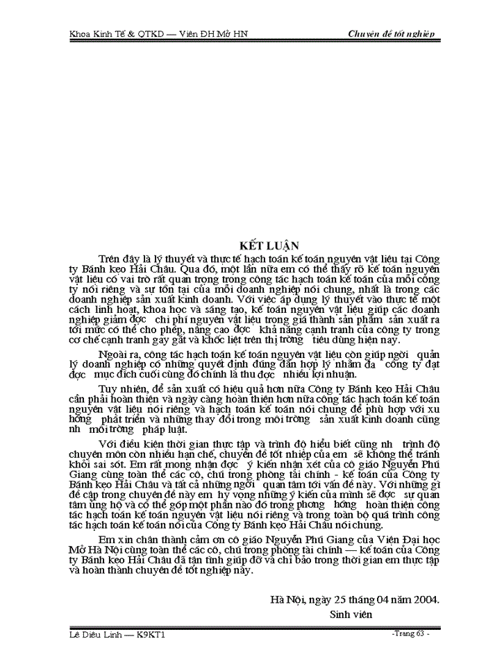 image for page Hoàn thiện công tác hạch toán kế toán nguyên vật liệu tại Công ty Bánh kẹo Hải Châu