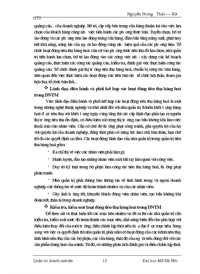 image for page Một số giải pháp nhằm nâng cao chất lượng công tác quản trị tiêu thụ hàng hóa tại Công ty Điện tử  Sao Mai.