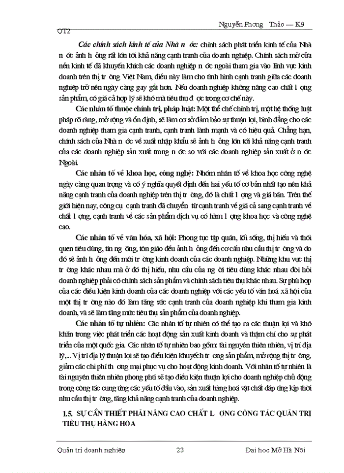 image for page Một số giải pháp nhằm nâng cao chất lượng công tác quản trị tiêu thụ hàng hóa tại Công ty Điện tử  Sao Mai.
