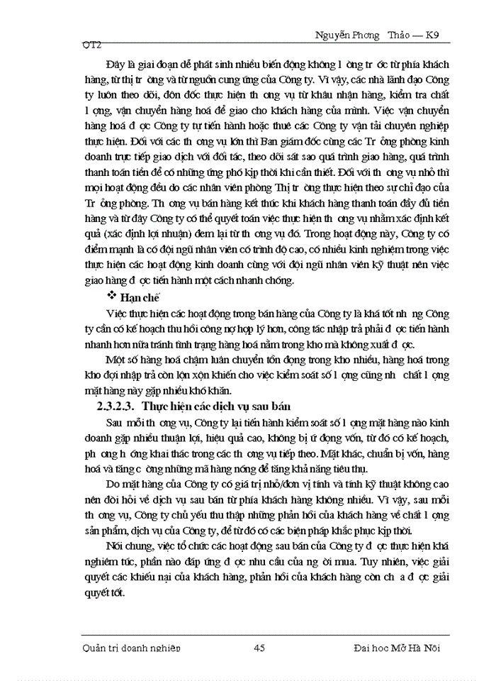 image for page Một số giải pháp nhằm nâng cao chất lượng công tác quản trị tiêu thụ hàng hóa tại Công ty Điện tử  Sao Mai.