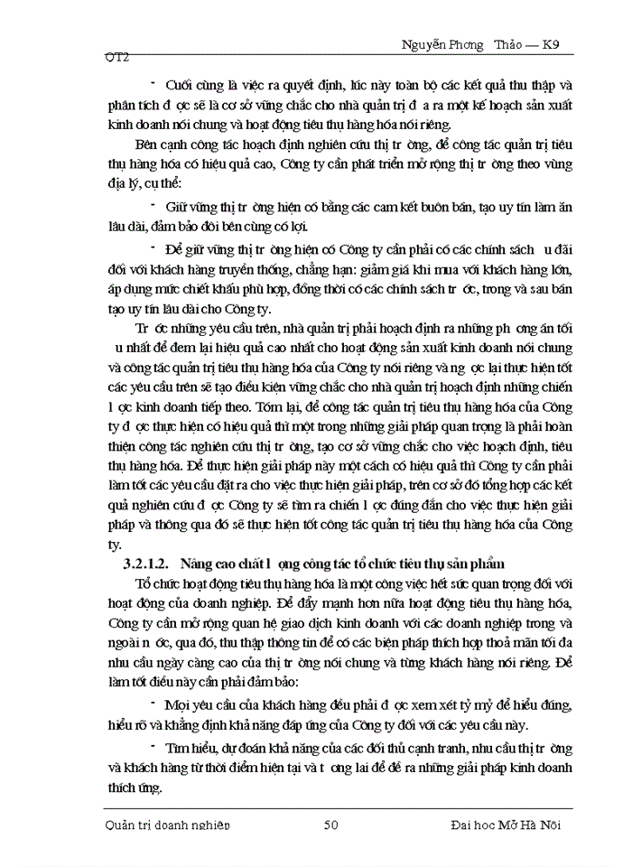 image for page Một số giải pháp nhằm nâng cao chất lượng công tác quản trị tiêu thụ hàng hóa tại Công ty Điện tử  Sao Mai.