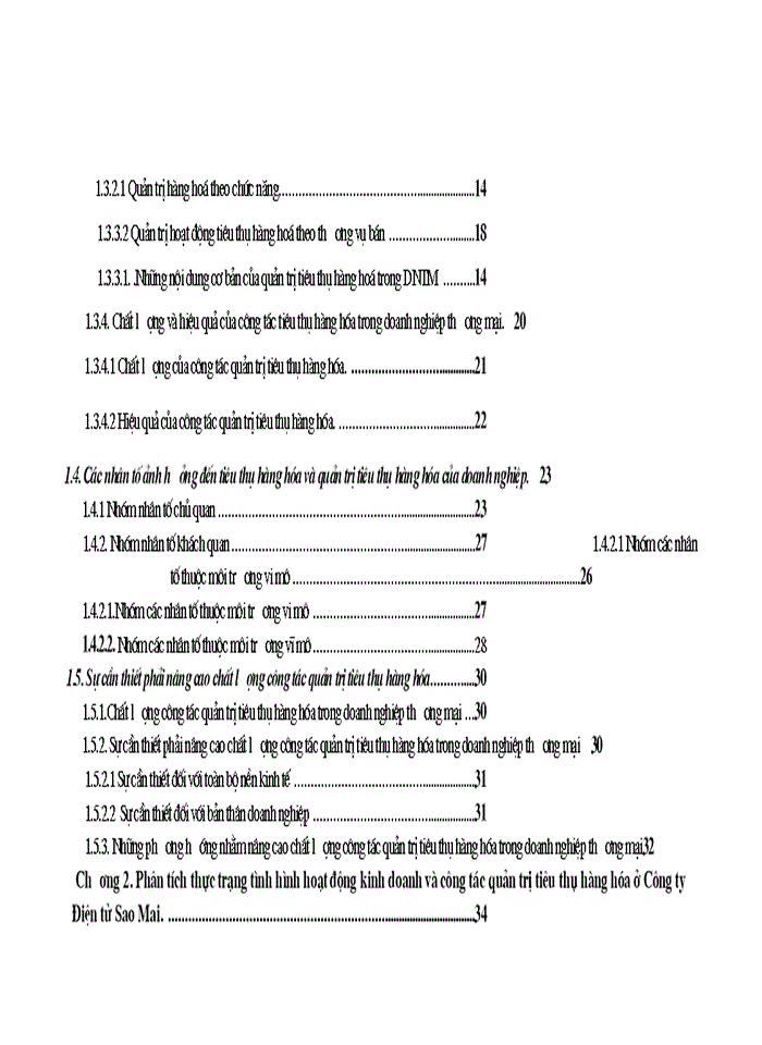 image for page Một số giải pháp nhằm nâng cao chất lượng công tác quản trị tiêu thụ hàng hóa tại Công ty Điện tử  Sao Mai.