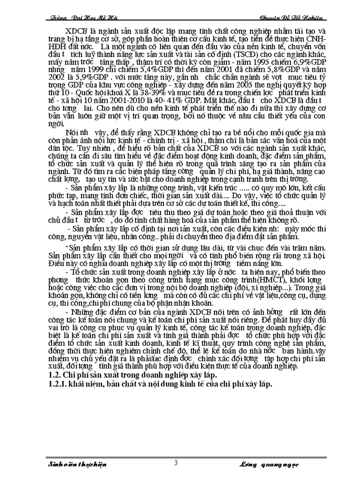 image for page Hoàn thiện công tác kế toán chi phí sản xuất và tính giá thành sản phẩm tại xí nghiệp xây lắp I- công ty xây lắp và sản xuất công nghiệp